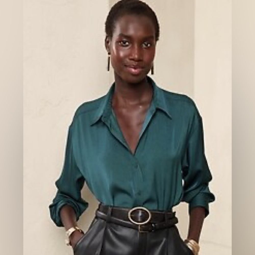 Banana Republic Silky Oversized Blouse